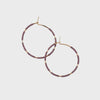 abacus row Callisto hoops Japanese seed bead  Edit alt text
