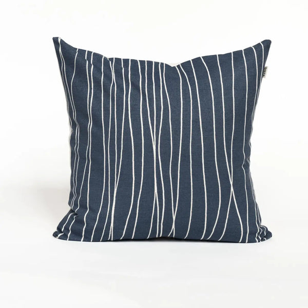 pilou cushion indigo feather down insert lotta jansdotter made in india