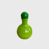 Michael anchin green opaque glass vase