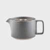 hasami porcelain tea pot low grey made in japan
