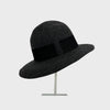 wool felt hat in charcoal by SCHA