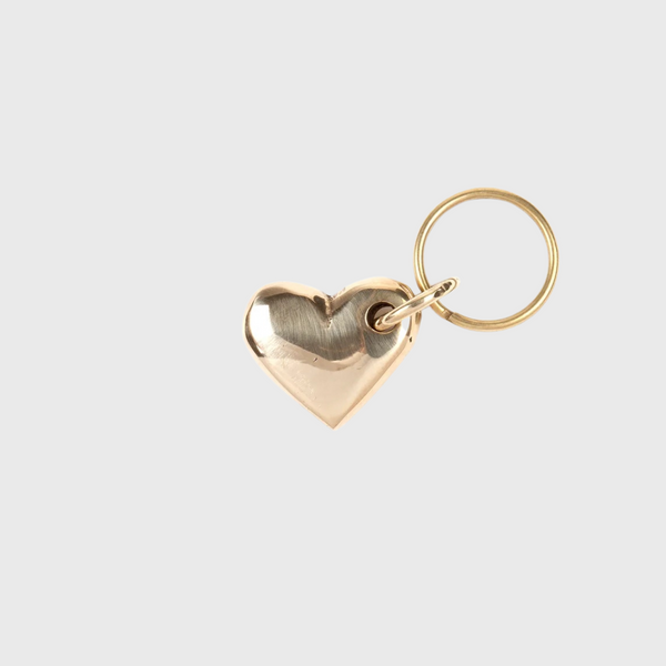 Carl Aubock Brass Heart Key Ring