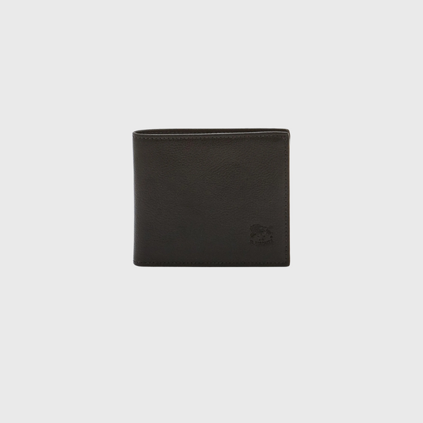il Bisonte Men's Bi-fold Wallet Nero