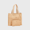 il bisonte tote bag natural with wallet