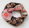 Les Vagabonde square cotton scarf Diego Maroon designed in france hand printed in India