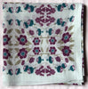 Les Vagabonde square cotton scarf so british plum designed in france hand printed in India