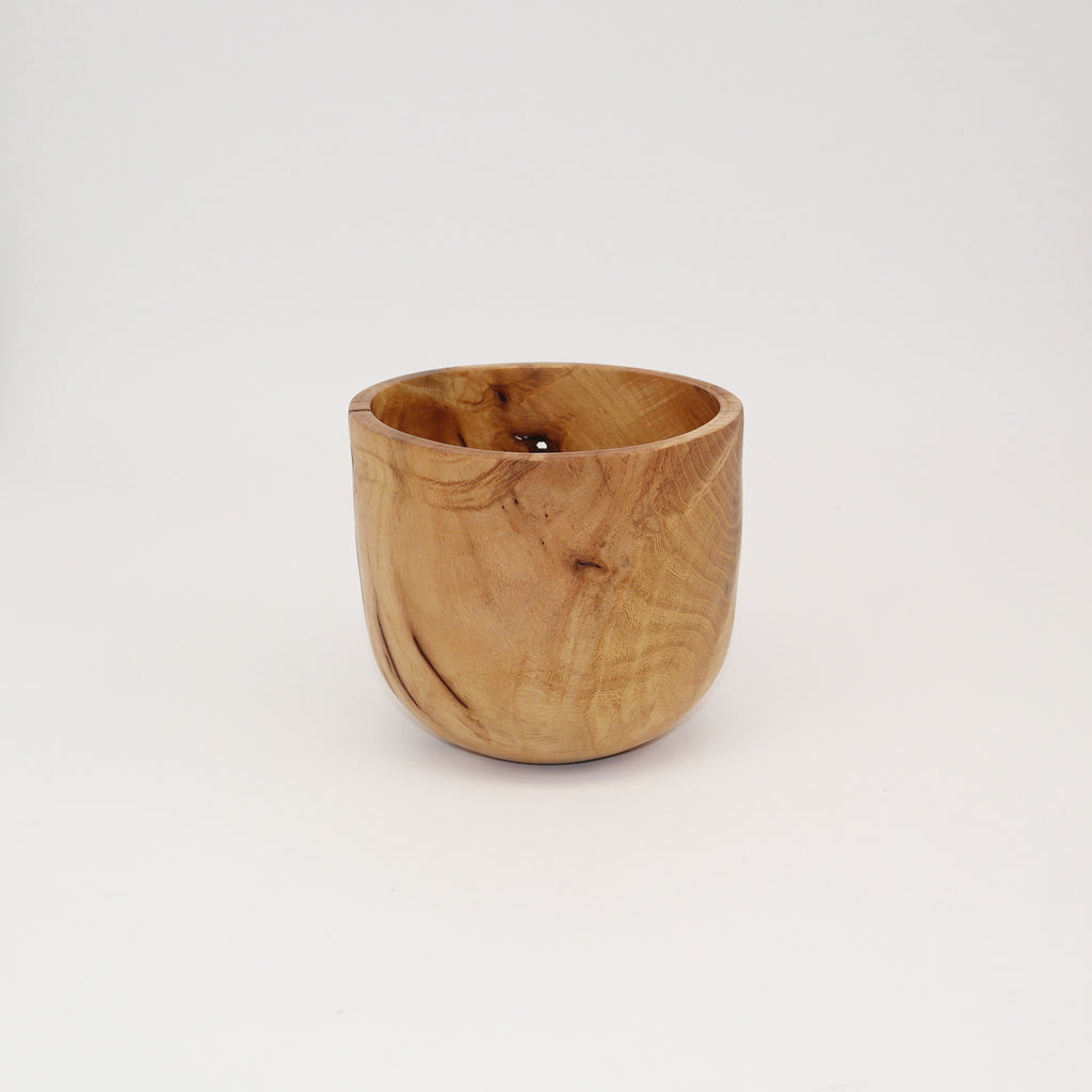 deep heavy bowl made from osage orange wood from west Virginia Peter blacksberg