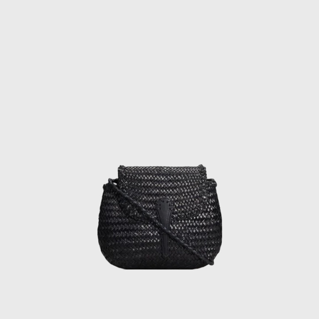 mini city tote dragon diffusion woven leather black small essentials crossbody made in India