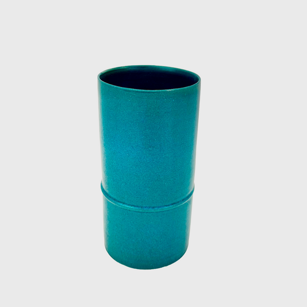 Tracie Hervy periwinkle tall vase with bead