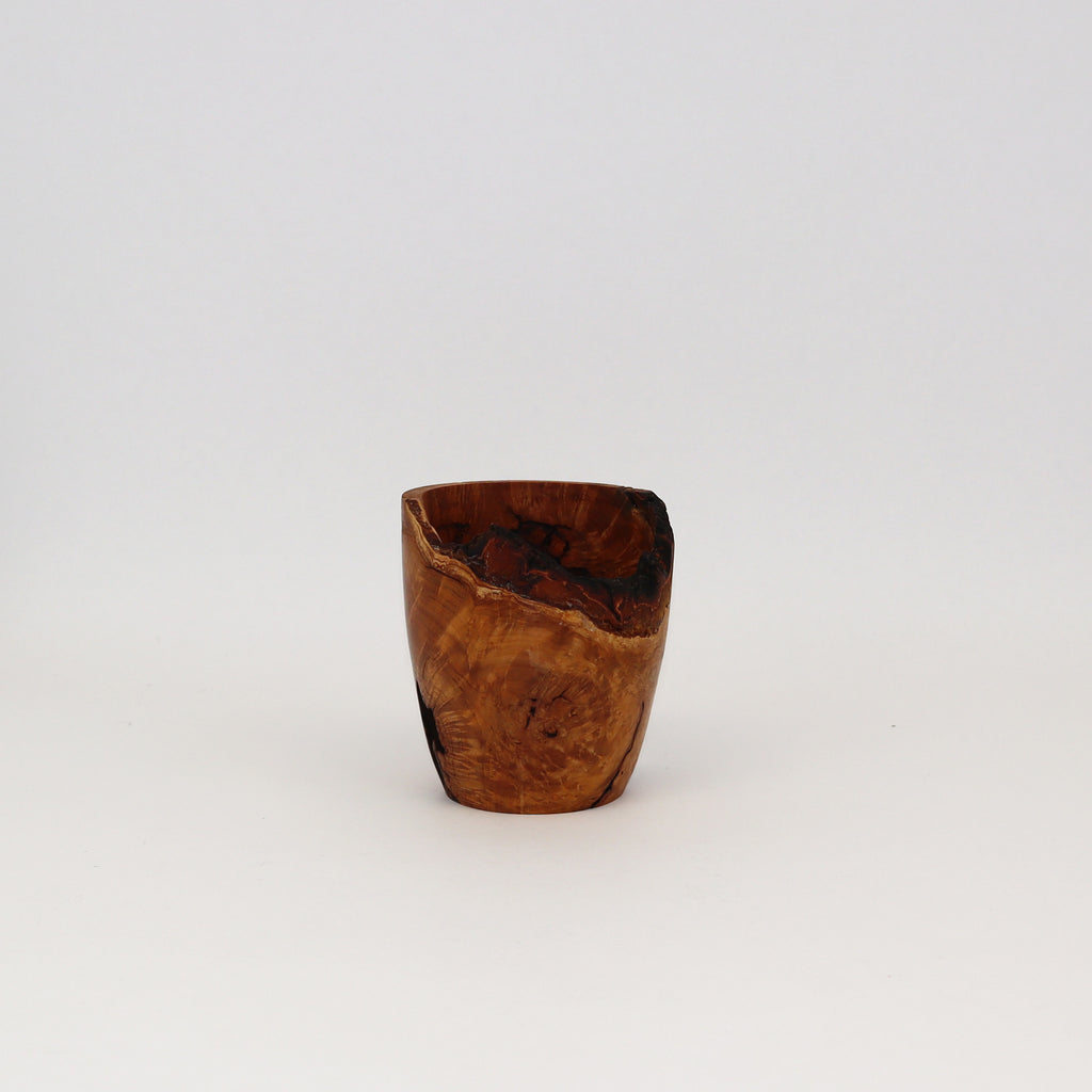 made from solid cherry wood, turned on lathe intention bowl is a decorative object designed by Peter Blacksberg