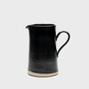 WRF Lab CHL large minimal pitcher black ceramic glaze handmade in california