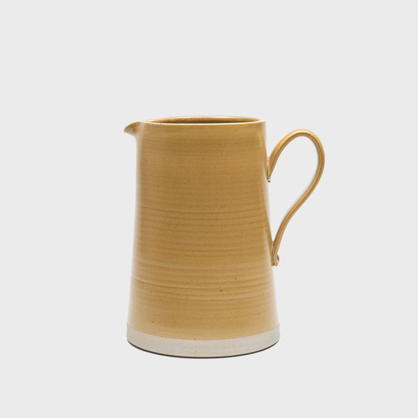 WRF Lab CHL large minimal pitcher mustard yellow ceramic glaze handmade in california