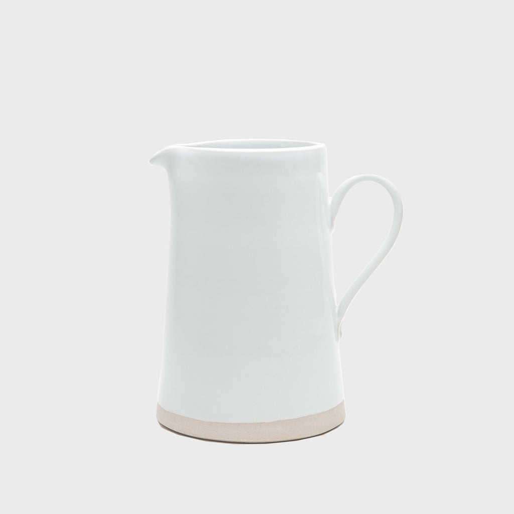 WRF Lab CHL large minimal pitcher white ceramic glaze handmade in california