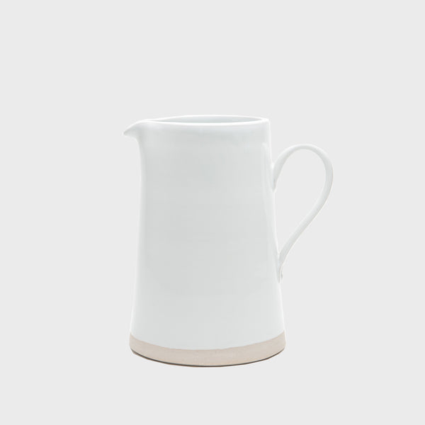 WRF Lab CHL large minimal pitcher white ceramic glaze handmade in california