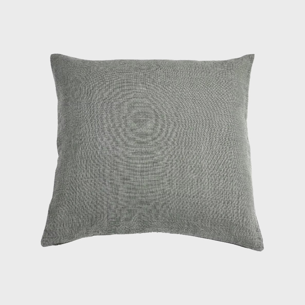 Libecco Ré euro pillow made in belgium green, taupe, brown, silver