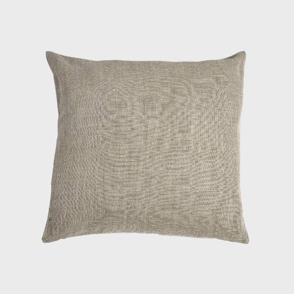 Libecco Ré euro pillow made in belgium green, taupe, brown, silver