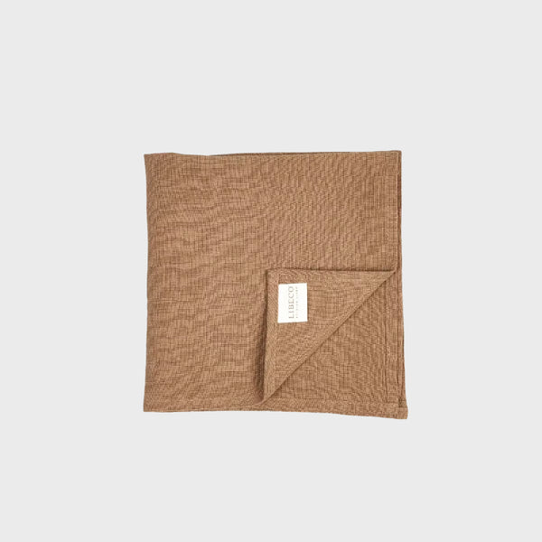 Libeco Skye Napkin made in belgium gray, brown, red