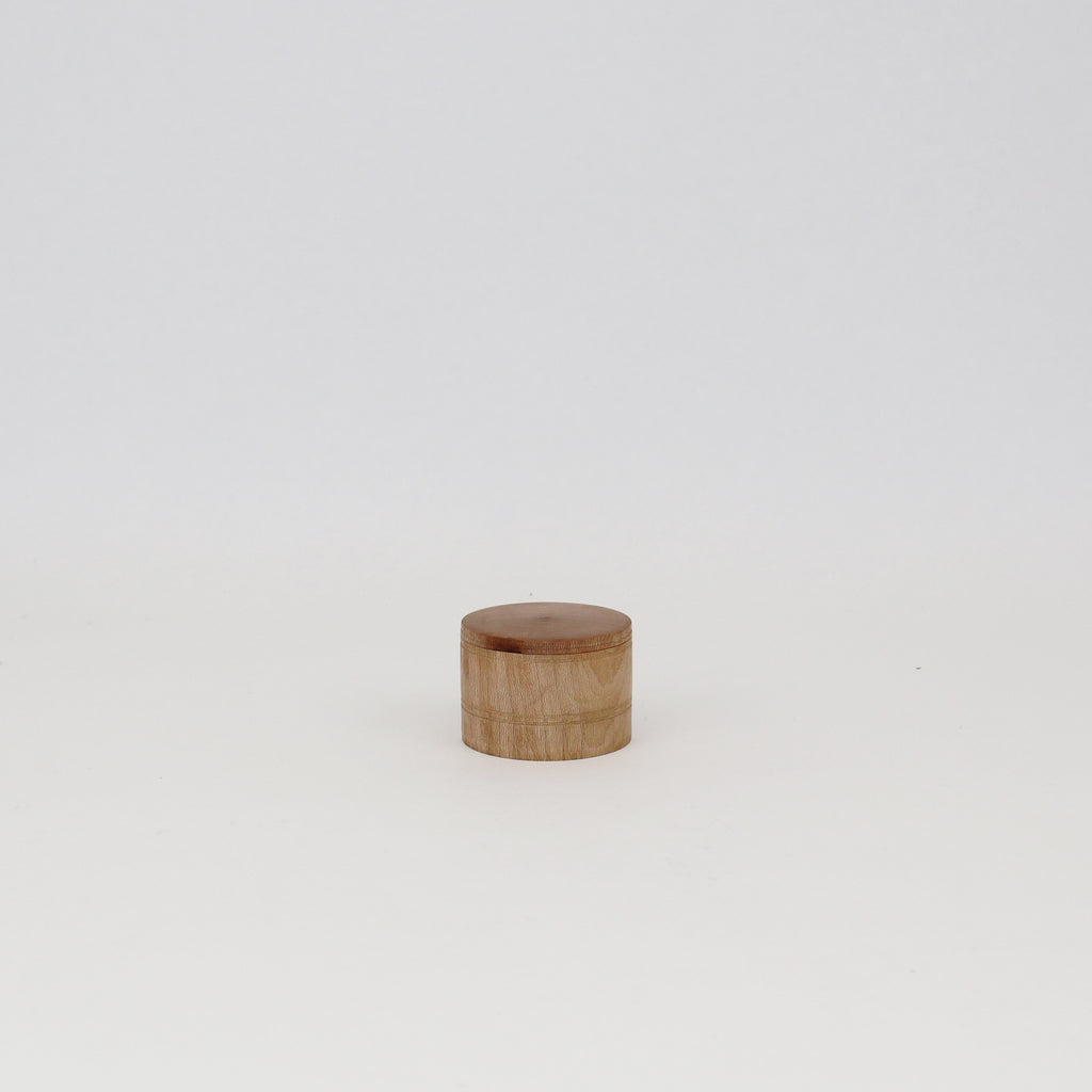 Petite sycamore stash box Peter Blacksburg turned on lathe made from solid ash