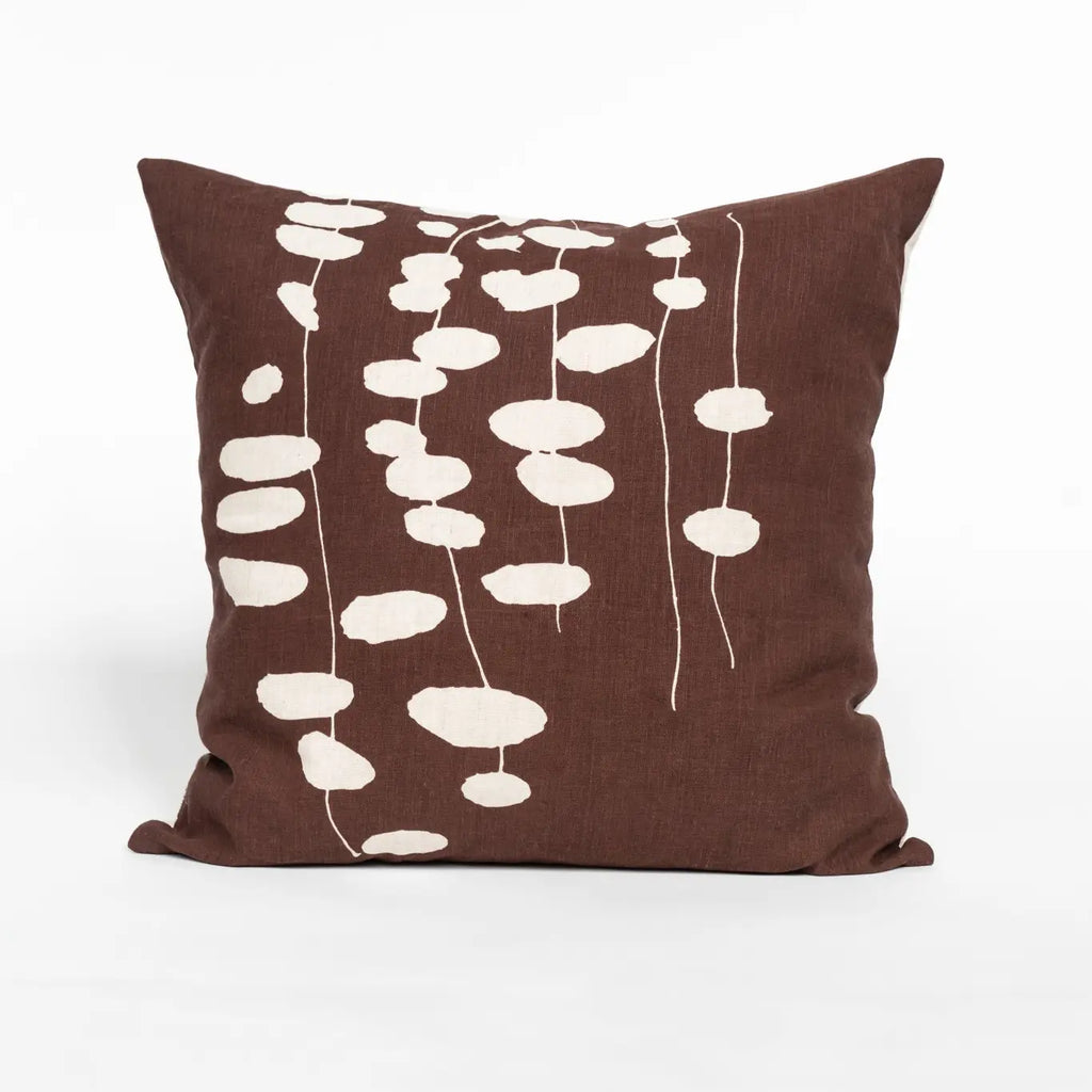 tangpillow walnut lotta jansdotter feather down insert made in india