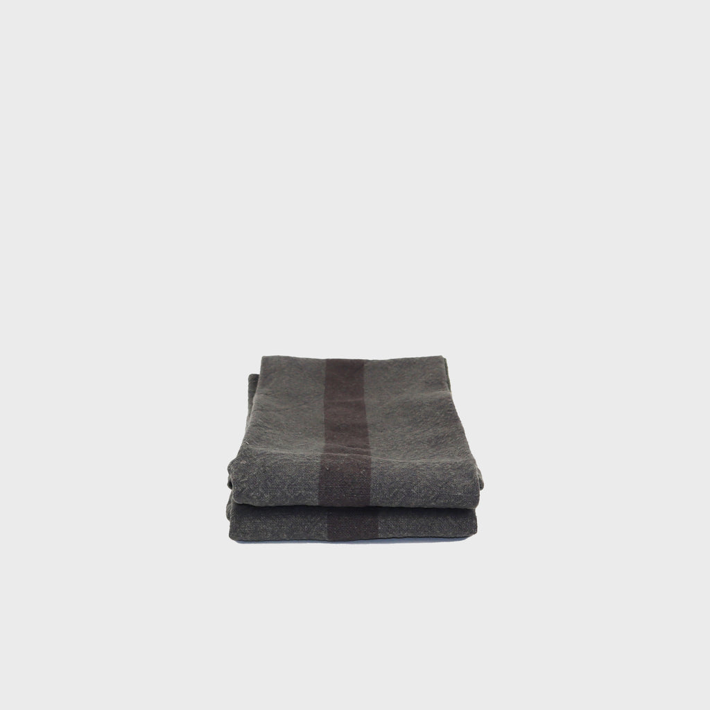 charvet tea towel kitchen towel gray france