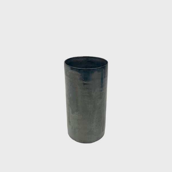Tracie Hervy tall vase metallic
