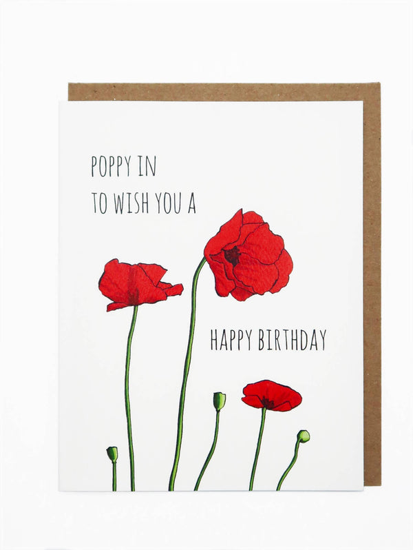 Noted by copine poppy in birthday card