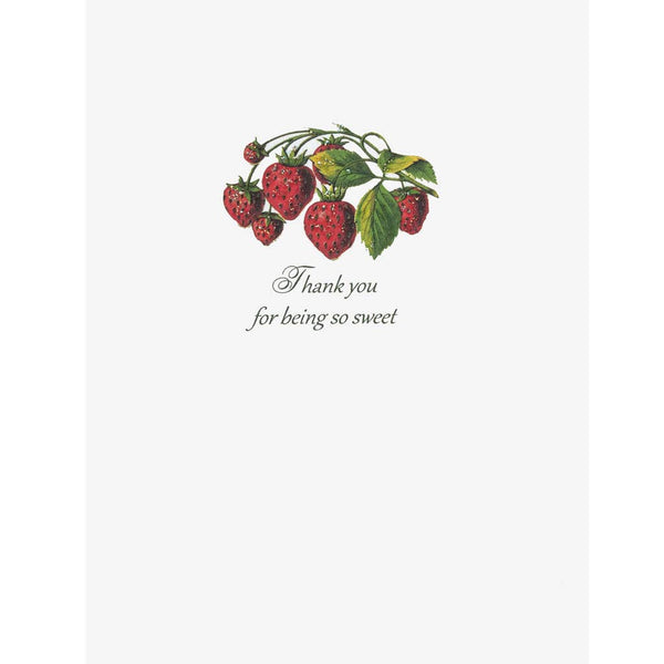 Strawberries Thank You Card