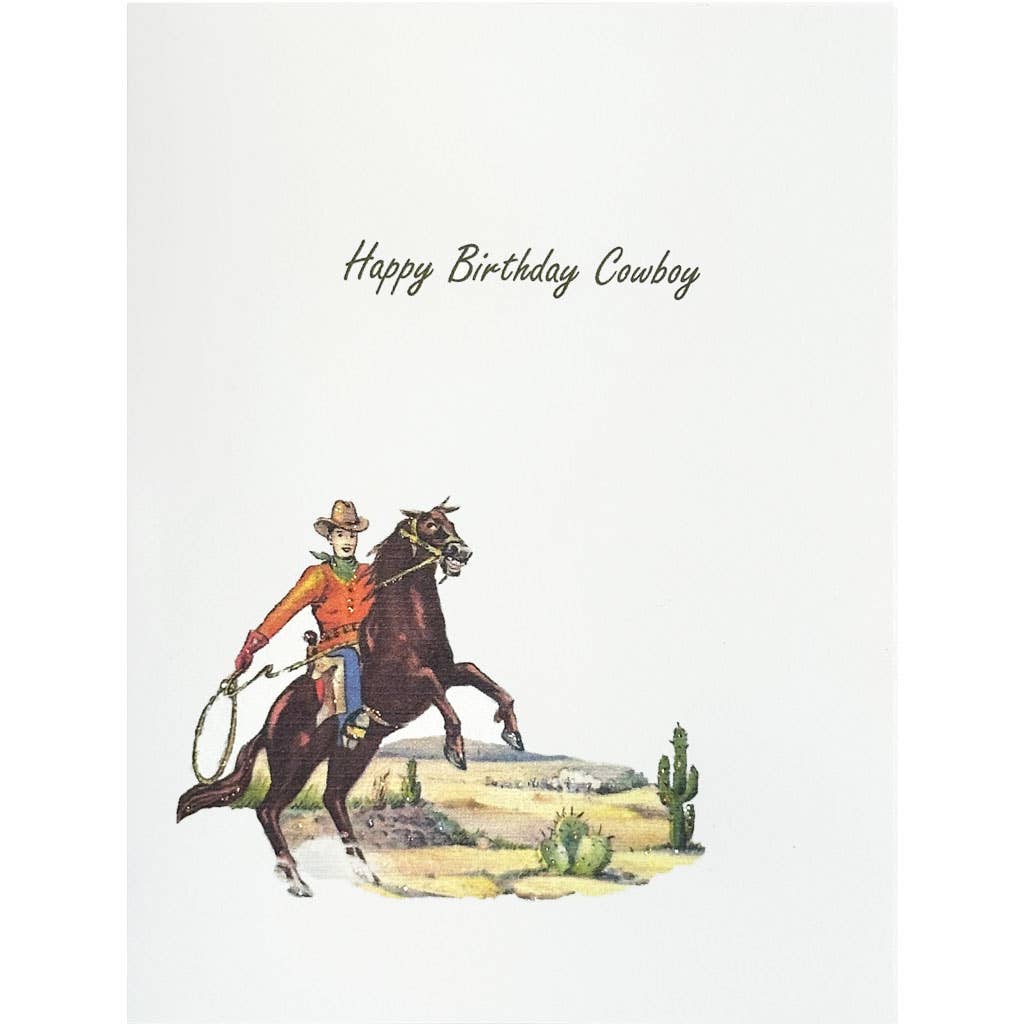 Happy Birthday Cowboy Card