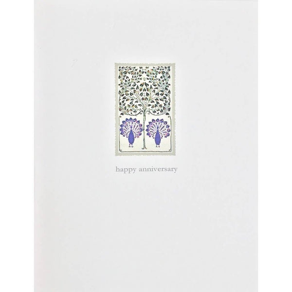Peacocks Anniversary Card