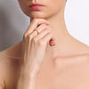 14K gold handmade chain link ring