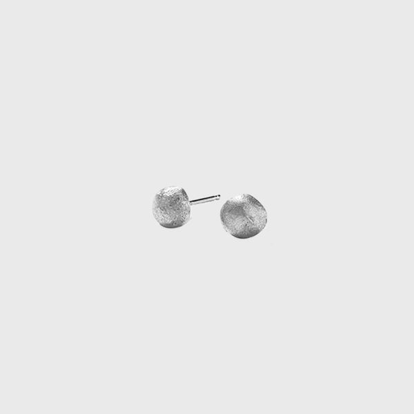 melted sterling silver classic small dot