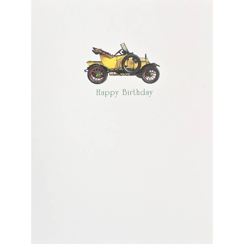 Vintage Car Birthday Card