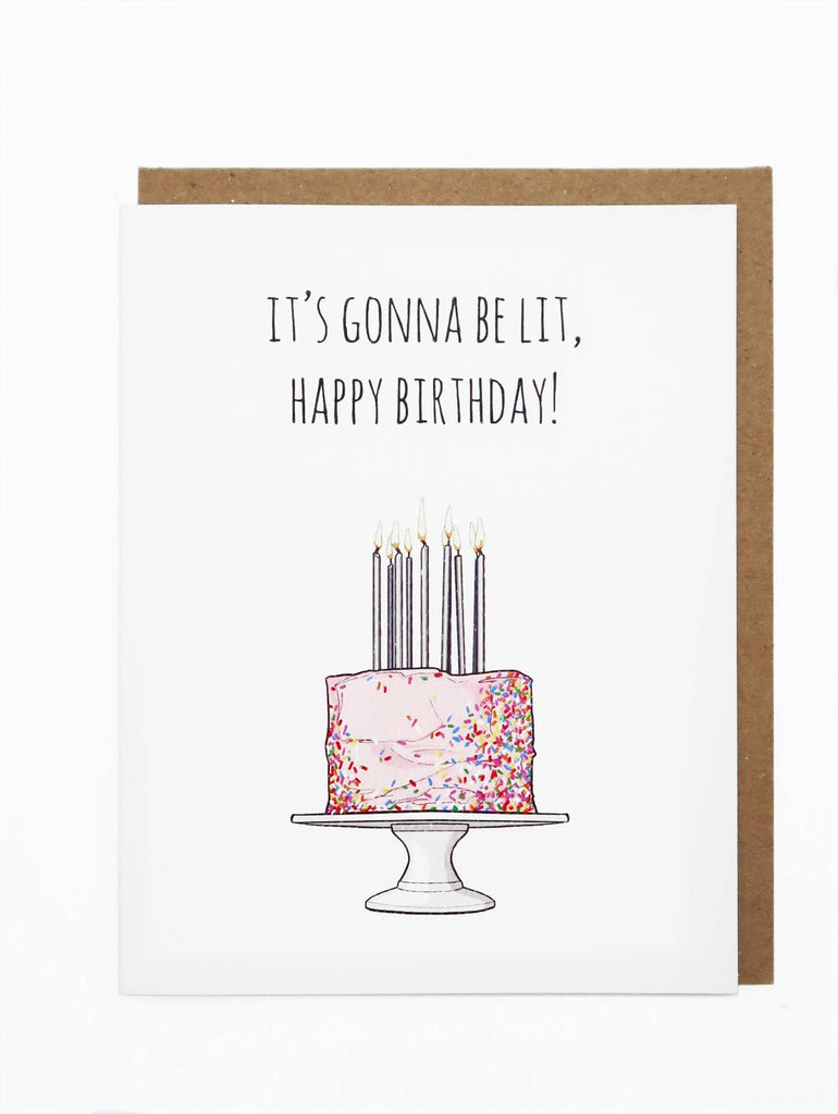 noted by copine it's lit happy birthday card