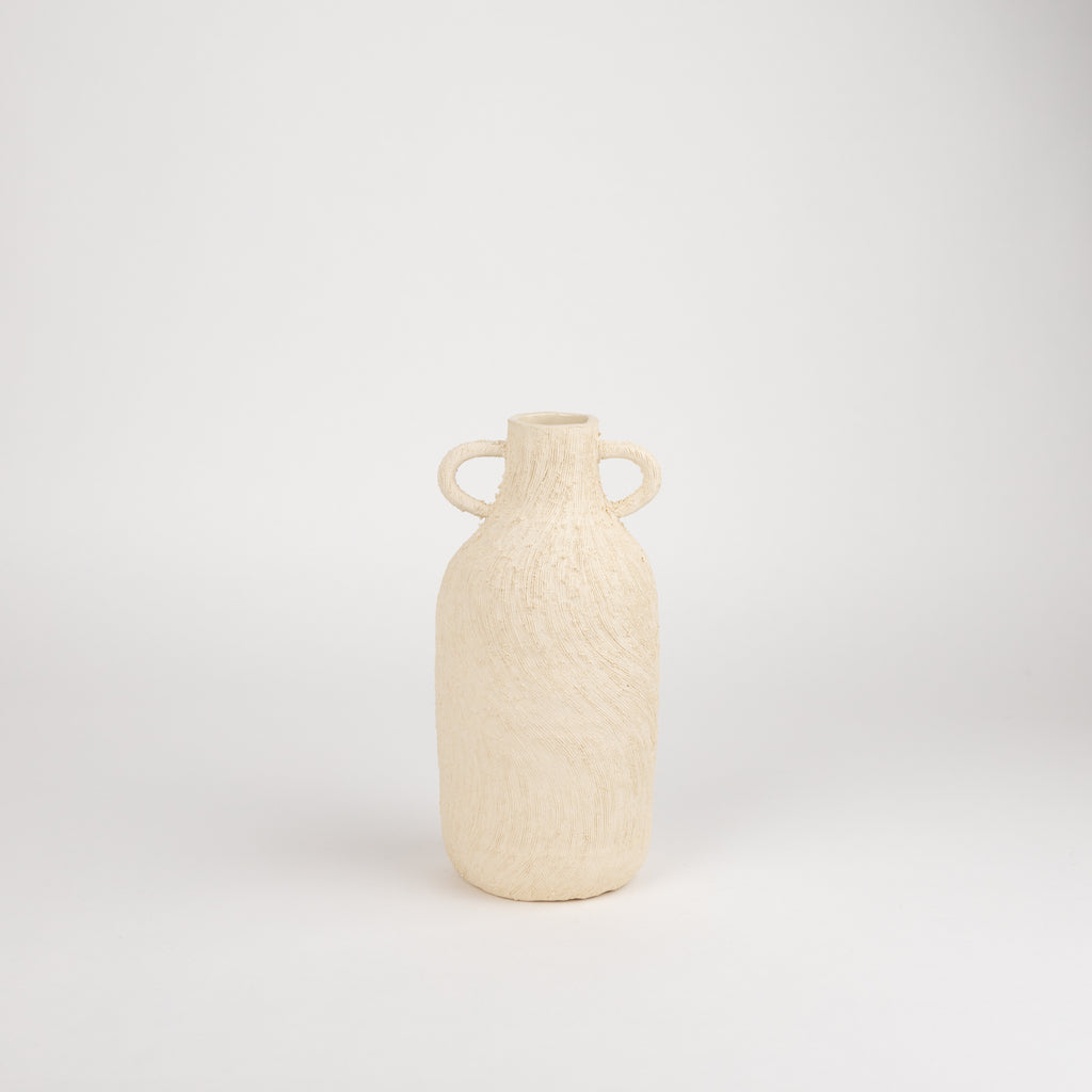 tania whalen bottle vase ceramic pottery white