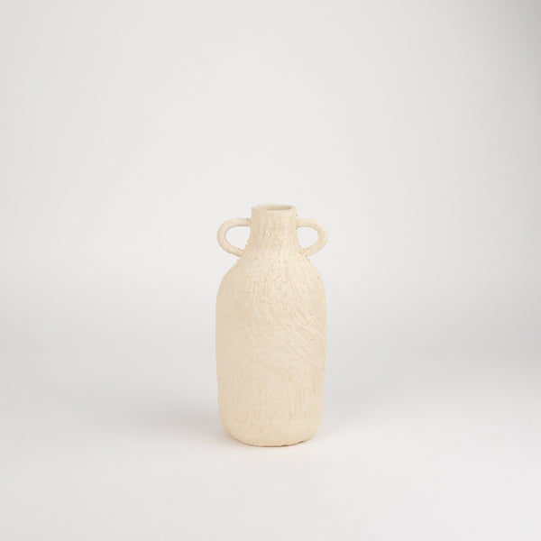 tania whalen bottle vase ceramic pottery cream