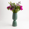 jessie lazar tulip vase handmade in brooklyn unique ceramic pottery matte emerald