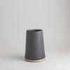 WRF Lab CHL Large minimal vase hand thrown pottery gray ceramic glaze handmade in california
