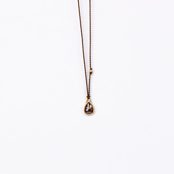 rose cut diamond pendant, Margaret solow simple handmade jewelry 14k gold