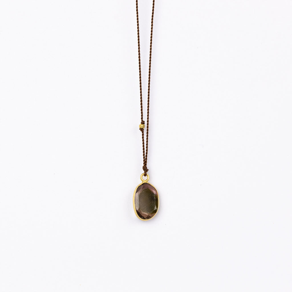 watermelon tourmaline necklace, Margaret solow simple elegant handmade jewelry 14k gold