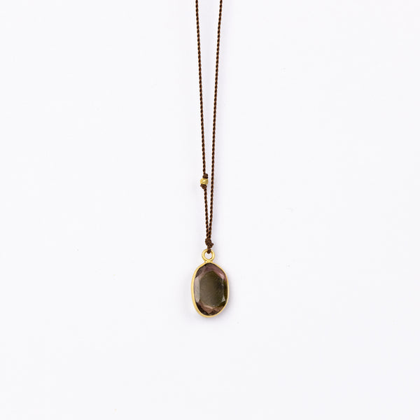 watermelon tourmaline necklace, Margaret solow simple elegant handmade jewelry 14k gold