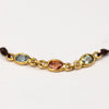 triple sapphire chord bracelet, Margaret solow simple elegant jewelry 14k gold handmade