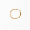 tiny 14 k gold chain links ring