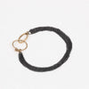 14K gold oxidized sterling silver chain bracelet handmade NYC