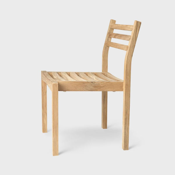AH501 Outdoor Dining Chair, FSC™-certified teak, untreated, Designed by Alfred Homann for Carl Hansen & Søn