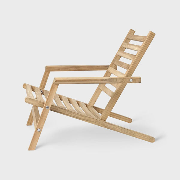 AH603 Outdoor Desk Chair, FSC™-certified teak, untreated, Designed by Alfred Homann for Carl Hansen & Søn