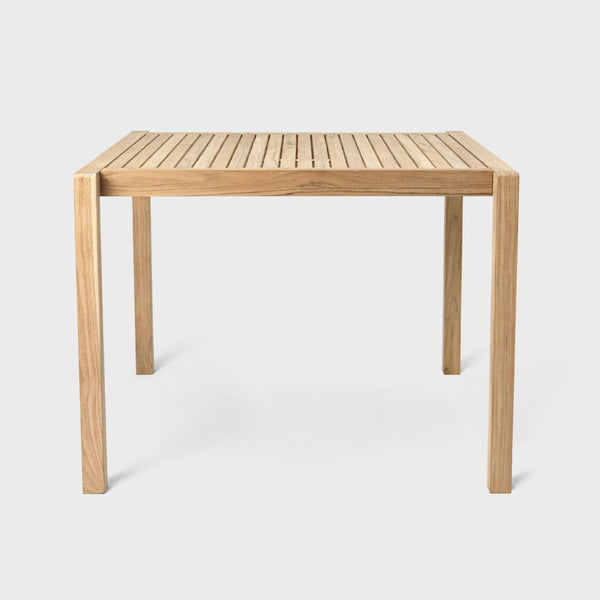 AH902 Outdoor Dining Table, Square, FSC™-certified teak, untreated, Designed by Alfred Homann for Carl Hansen & Søn 