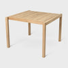 AH902 Outdoor Dining Table, Square, FSC™-certified teak, untreated, Designed by Alfred Homann for Carl Hansen & Søn 