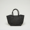 Maison N.H. Avril Handbag natural woven fibers black