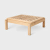 AH604F Outdoor Lounger Footrest, FSC™-certified teak, untreated, Designed by Alfred Homann for Carl Hansen & Søn