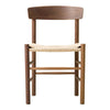Borge Mogensen’s J39 chair fredericia wooden chair woven chair dark oak